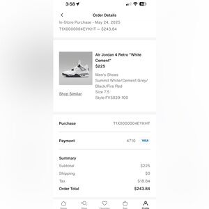 Jordan Air Jordan 4 Retro White Cement Grey Black Red